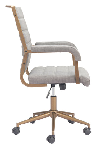Zuo Auction Office Chair Gray