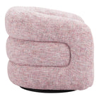 Zuo Refine Swivel Chair Pink Tweed