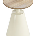 Zuo Sira Side Table Natural & Ivory