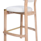 Zuo Rilou Barstool (Set of 2) White & Natural