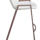 Zuo Desi Barstool (Set of 2) White & Walnut