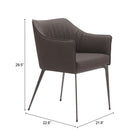 Zuo Belmont Dining Chair Brown