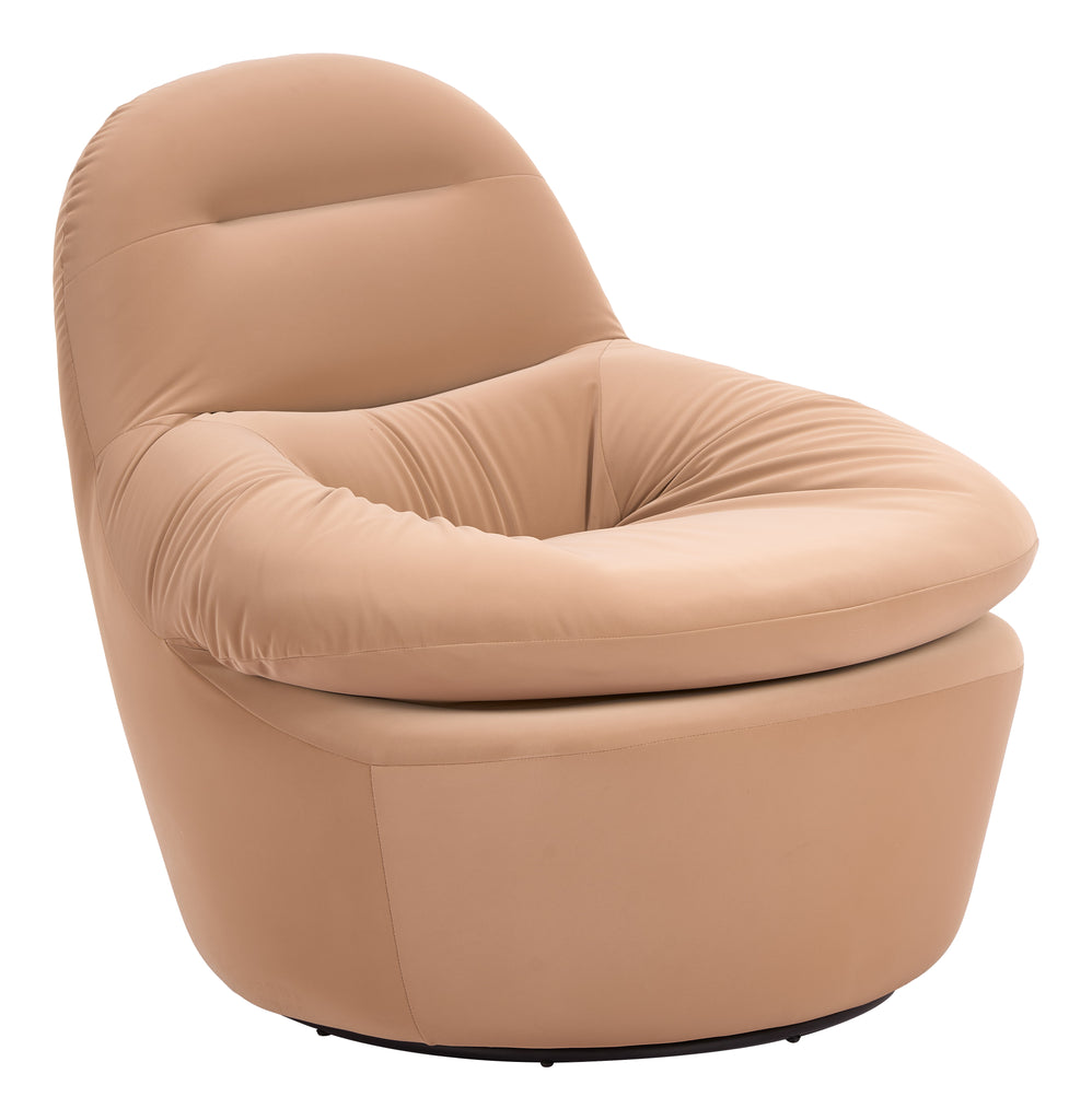 Zuo Reva Swivel Chair Tan