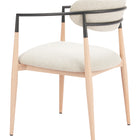 Zuo Equinox Dining Chair Oyster Gray & Natural