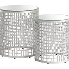 Zuo Reden Side Table Set (2-Piece) Silver
