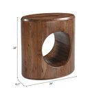 Zuo Cavo Side Table Brown