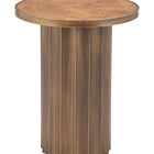 Zuo Afinato Side Table Brown