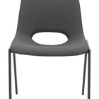 Zuo Desi Armless Dining Chair (Set of 2) Black
