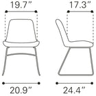 Zuo Tammy Dining Chair (Set of 2) Green