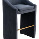Zuo Emas Barstool Midnight Gray