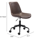 Zuo Byron Office Chair Brown
