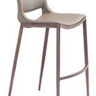 Zuo Ace Barstool (Set of 2) Brown & Walnut