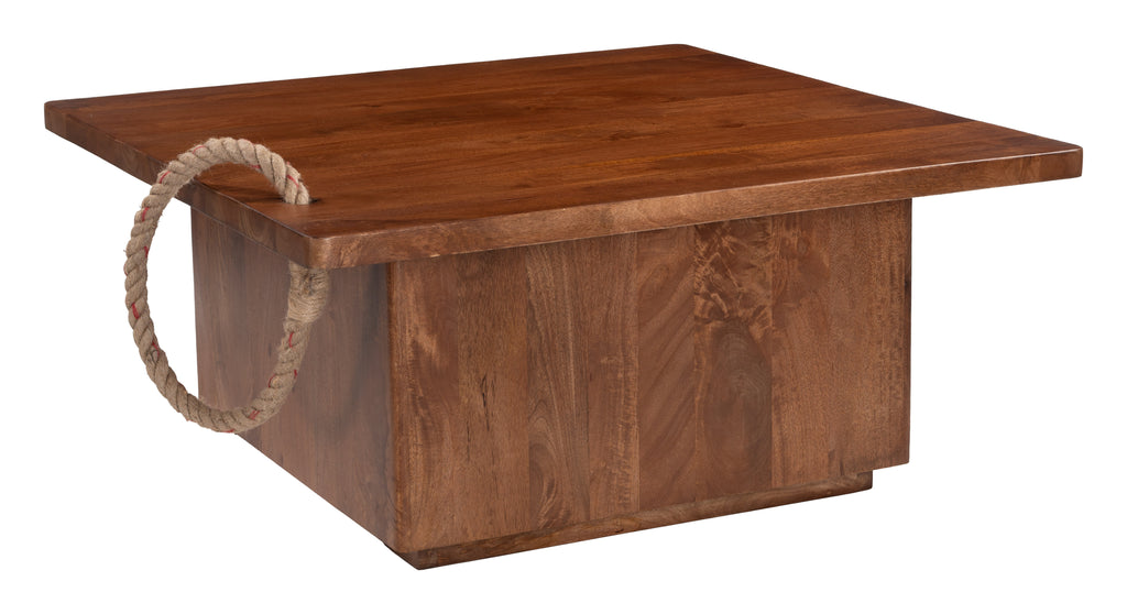 Zuo Omaga Storage Coffee Table Walnut