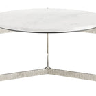 Zuo Barmas Coffee Table White & Silver
