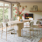 Zuo Sydhavnen Dining Chair Cream & Gold