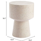 Zuo Masko Side Table Beige