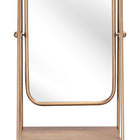 Zuo Peralta Mirror Shelf Brass & Brown