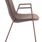 Zuo Desi Dining Chair (Set of 2) Brown & Walnut