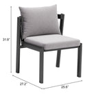 Zuo Horizon Dining Chair (Set of 2) Gray