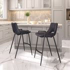 Zuo Desi Counter Stool (Set of 2) Black