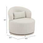 Zuo Sausalito Swivel Chair Beige