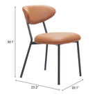 Zuo Rorun Dining Chair (Set of 4) Brown