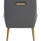 Zuo Maxine Dining Chair Gray & Gold