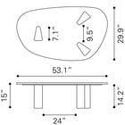 Zuo Aberdeen Coffee Table Black