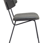 Zuo Charon Dining Chair (Set of 2) Vintage Black