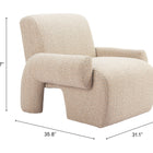 Zuo Rura Accent Chair Heathered Beige
