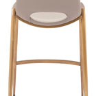 Zuo Desi Counter Stool (Set of 2) Beige & Gold
