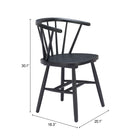 Zuo Stenger Dining Chair (Set of 2) Black
