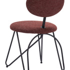 Zuo Novi Dining Chair (Set of 2) Maroon Brown