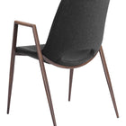 Zuo Desi Dining Chair (Set of 2) Black & Walnut