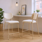 Zuo Zeal Counter Stool (Set of 4) Light Gray