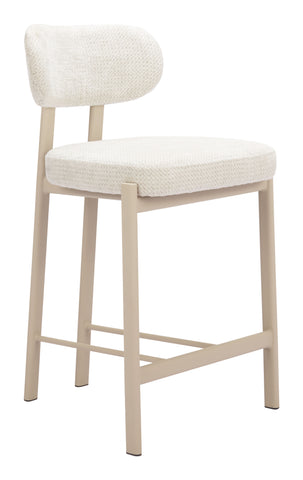 Zuo Aurea Counter Stool (Set of 2) Light Gray