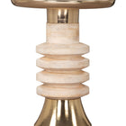 Zuo Ringar Side Table Gold & Natural