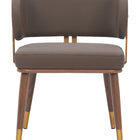 Zuo Brew Dining Chair Brown & Walnut