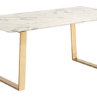 Zuo Atlas Dining Table White & Gold