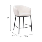 Zuo Essen Counter Stool Ivory