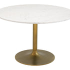Zuo Ithaca Dining Table White & Gold
