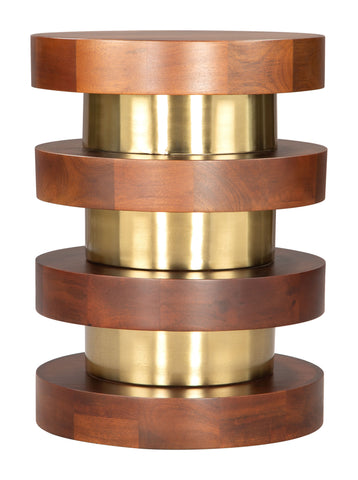 Zuo Marigot Side Table Walnut