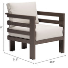 Zuo Bal Harbor Armchair White