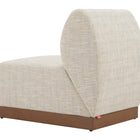 Zuo Christy Armless Chair Beige