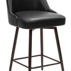 Zuo Keppel Swivel Counter Stool Black & Bronze