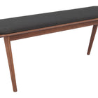Zuo Kazwali Bench Black & Walnut