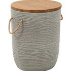 Zuo Biban Side Table Natural & Gray