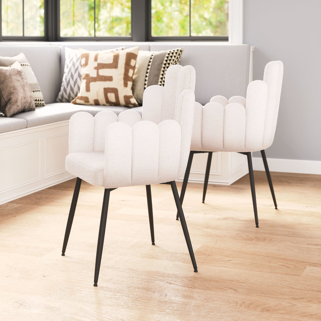 Zuo Noosa Dining Chair (Set of 2) Ivory
