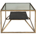 Zuo Ranol Coffee Table Brass