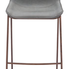 Zuo Magnus Barstool (Set of 2) Slate Gray & Walnut